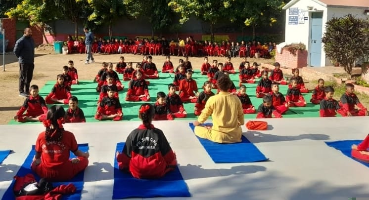 A free yoga school has opened at PM Shri Vidyalaya