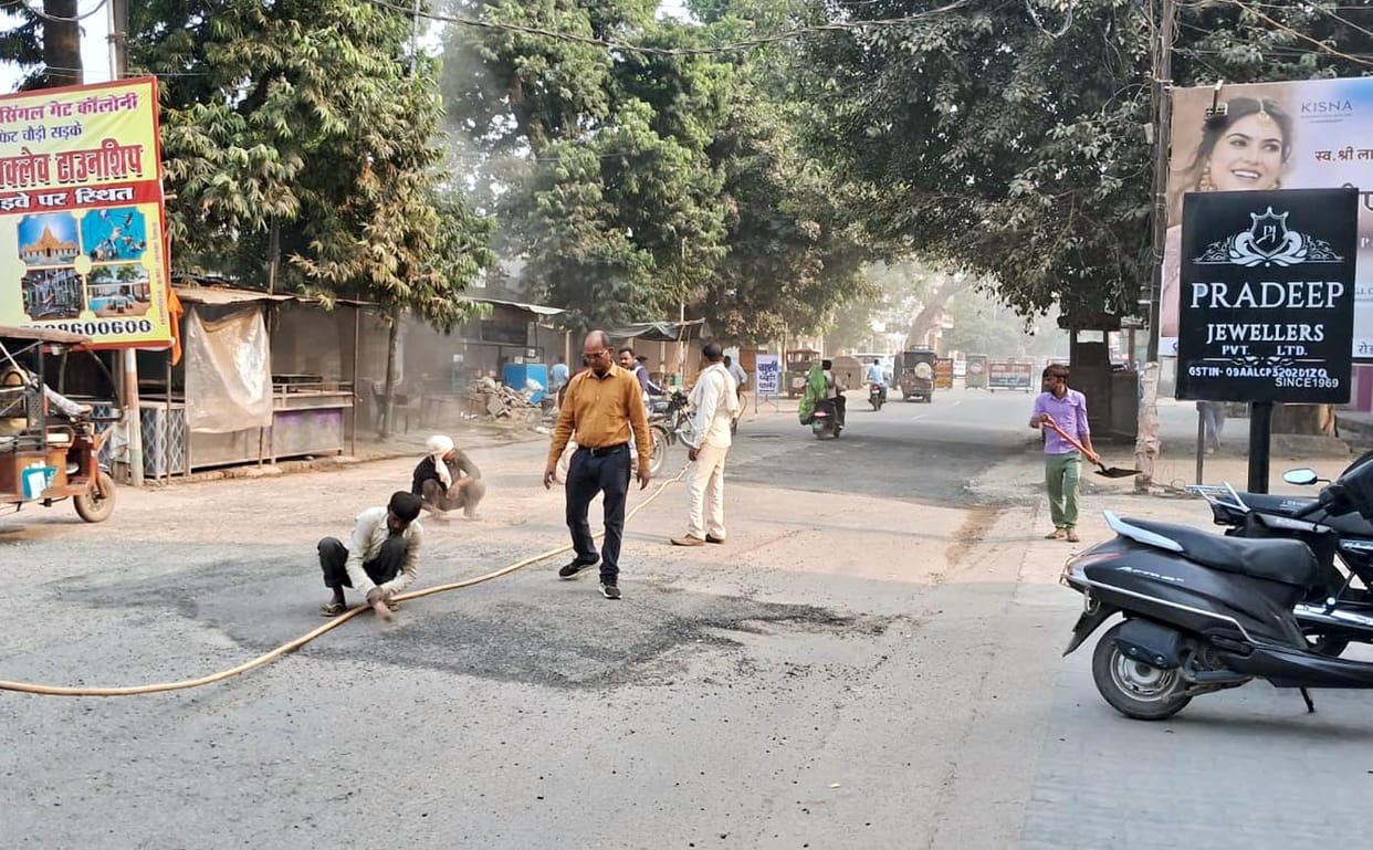 Now Station Road will look sparkling, work has started