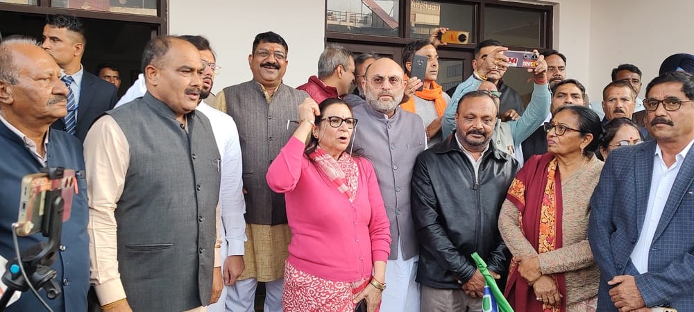 BJP took to the streets against the deteriorating law and order situation in the district.