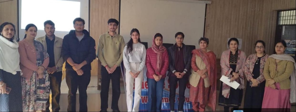 Students gave a presentation on the life story of Guru Tegh Bahadur Ji.