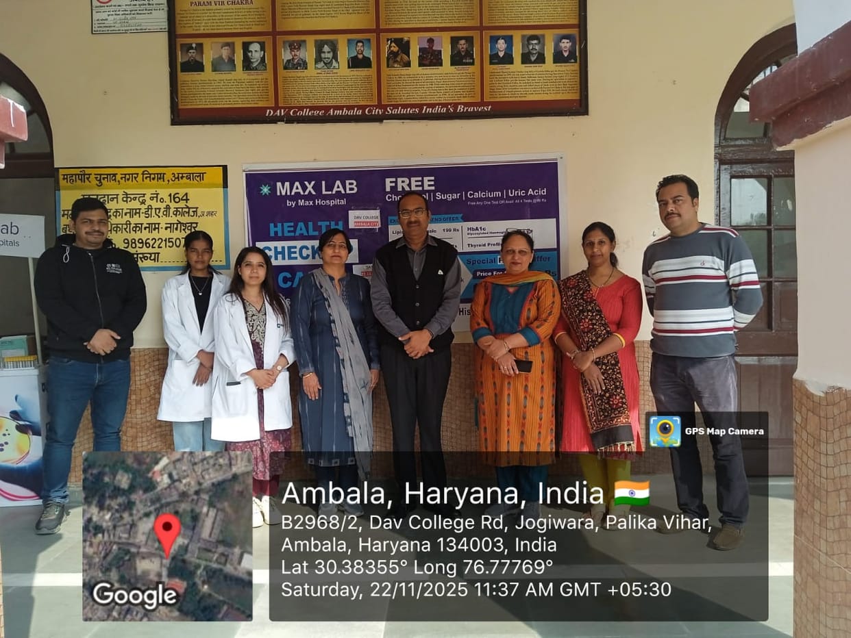 Blood test camp organised at DAV College