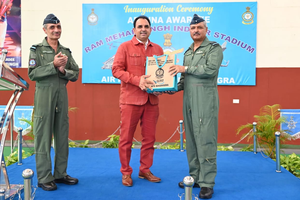 The indoor stadium at Bagdogra Air Force Station was dedicated to Ram Mehar Singh.