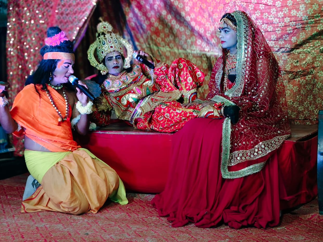 Siddharthnagar News : Narad Moh's story staged