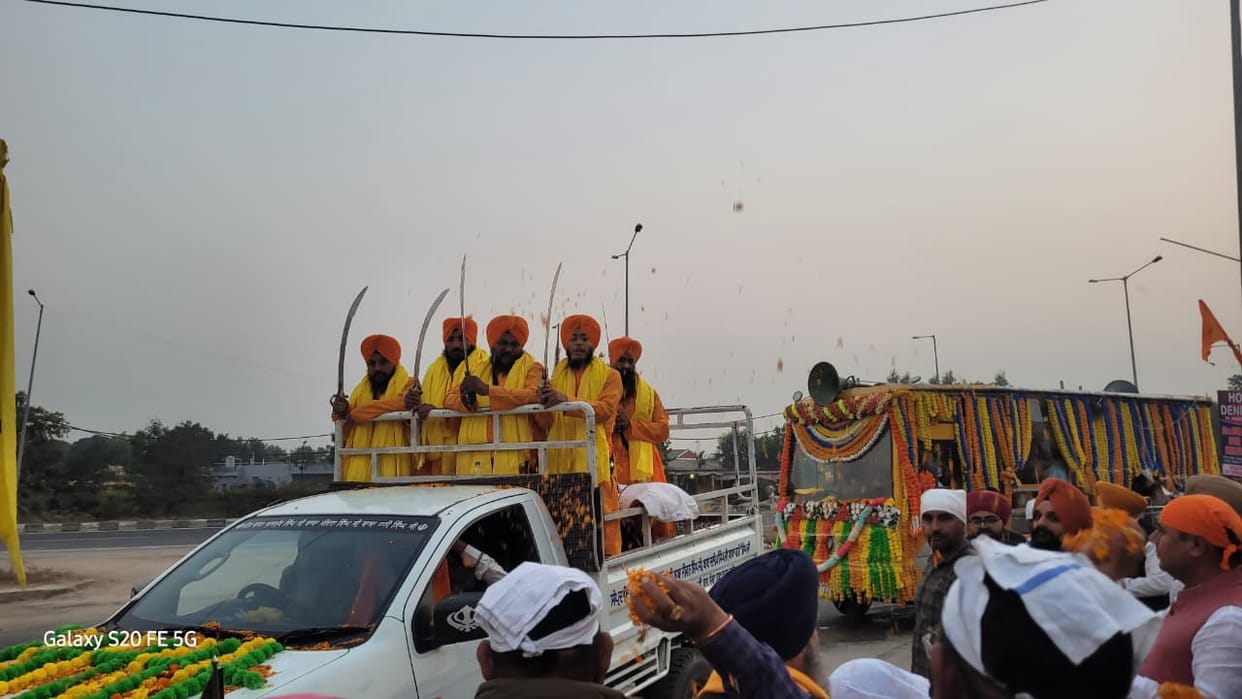 The Sangat welcomed the Martyrdom Yatra, which will depart in the morning.