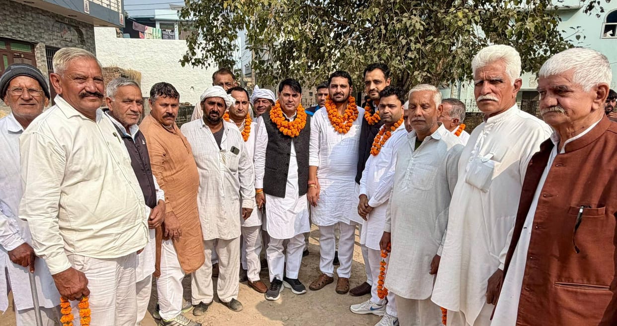 MLA laid the foundation stone of the Chaupal in Ahulana