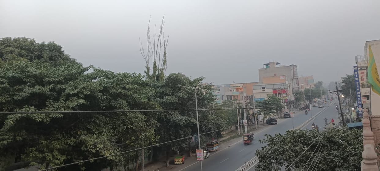 The cold increased due to the fog in the morning and evening
