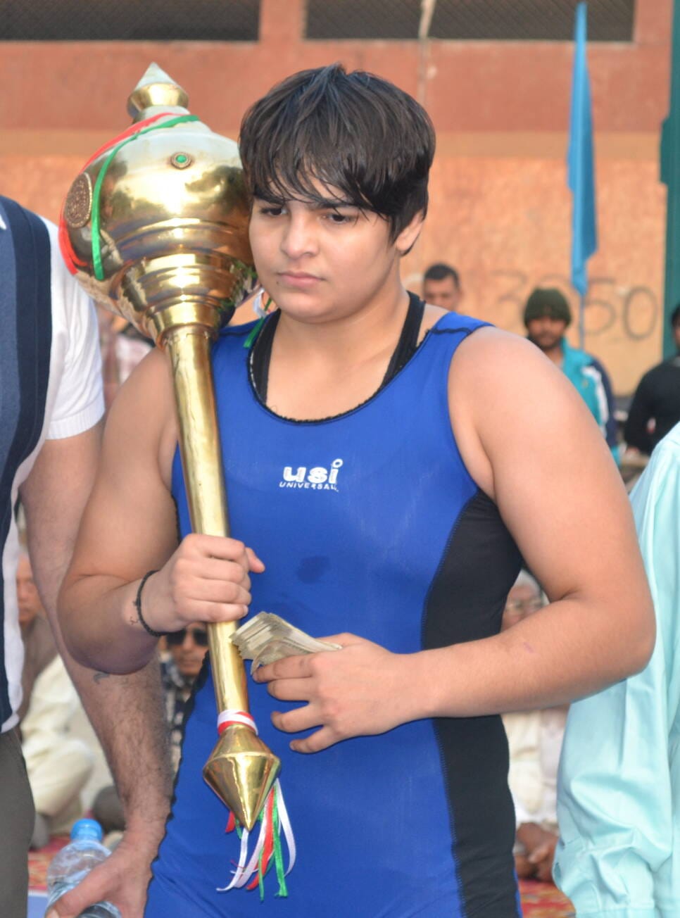 Kajal of Sonipat won the Gurj wrestling match in 40 seconds.