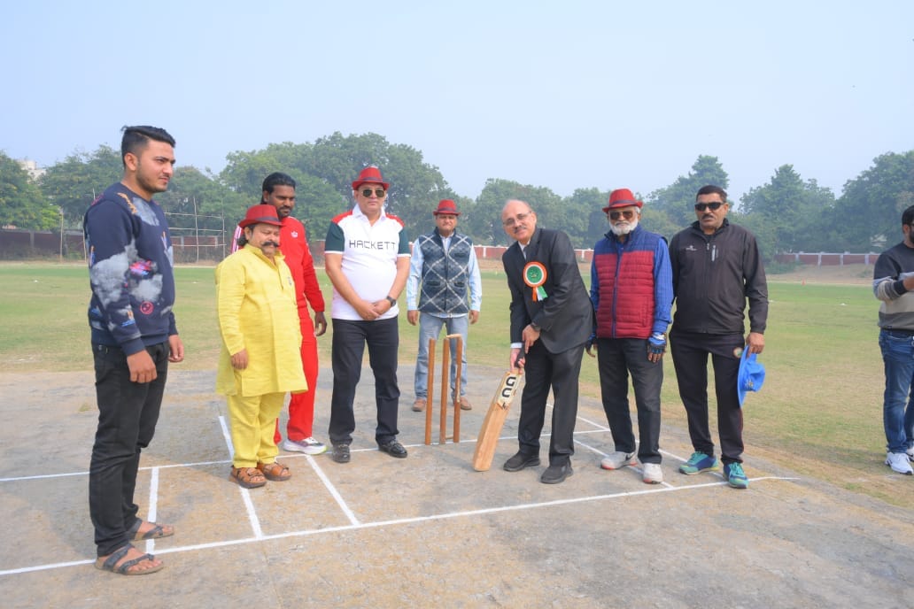 Four teams reached the semi-finals of the tennis ball cricket tournament