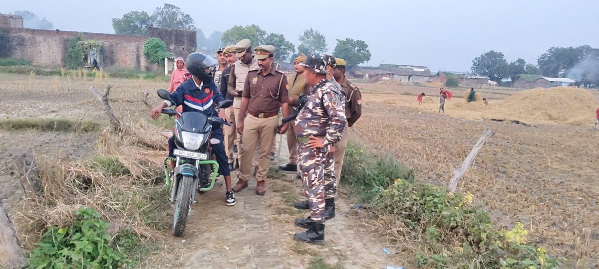 The team visited the border area