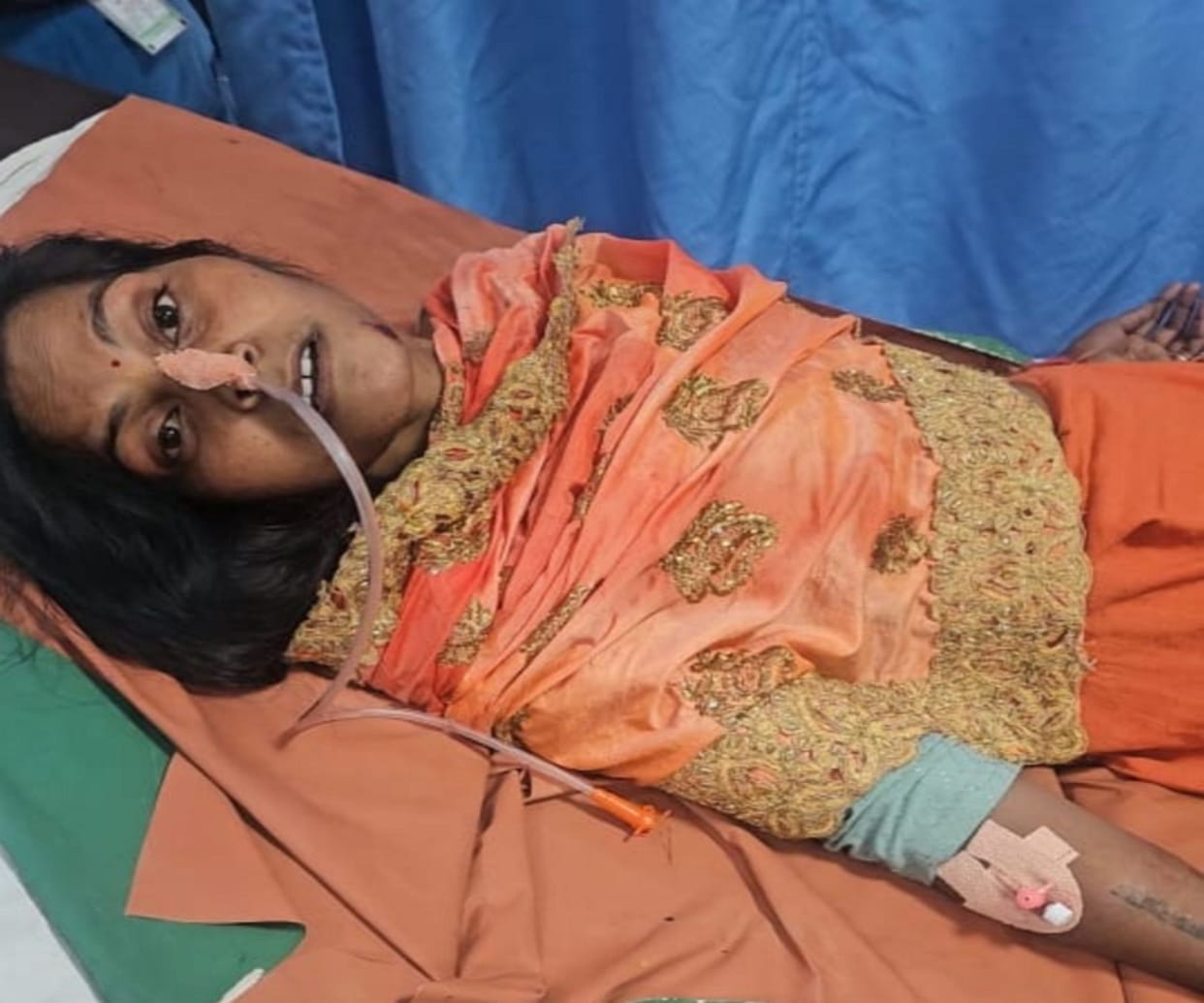 A woman locked herself in a room with her children and drank the pesticide All Out.