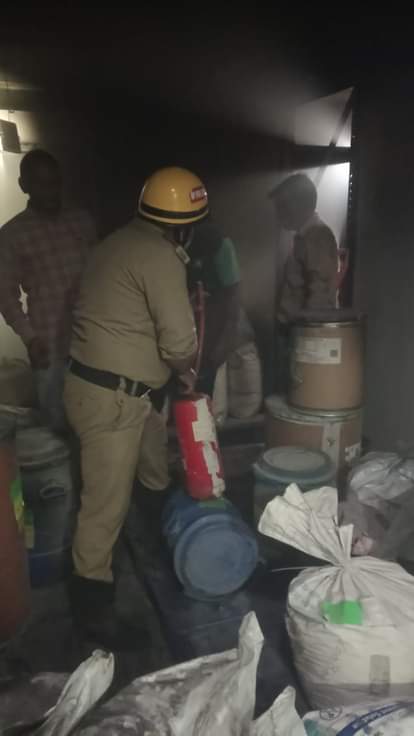 fire in medicine industry kalaamb