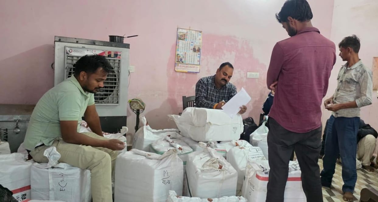 Smugglers had hidden 6.35 quintals of ganja in a special cabin of the container, five arrested
