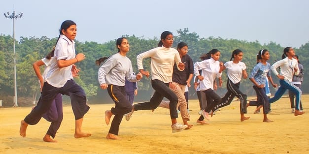 Players won medals in running and shot put competitions