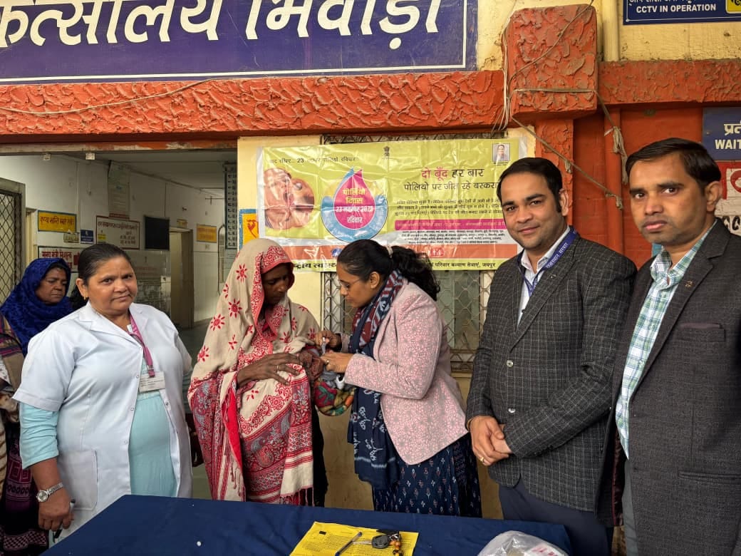 Pulse polio campaign launched in Bhiwadi, program will run till 25