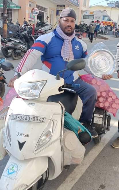 International disabled cricketer Rajendra was bowled by the system's googly