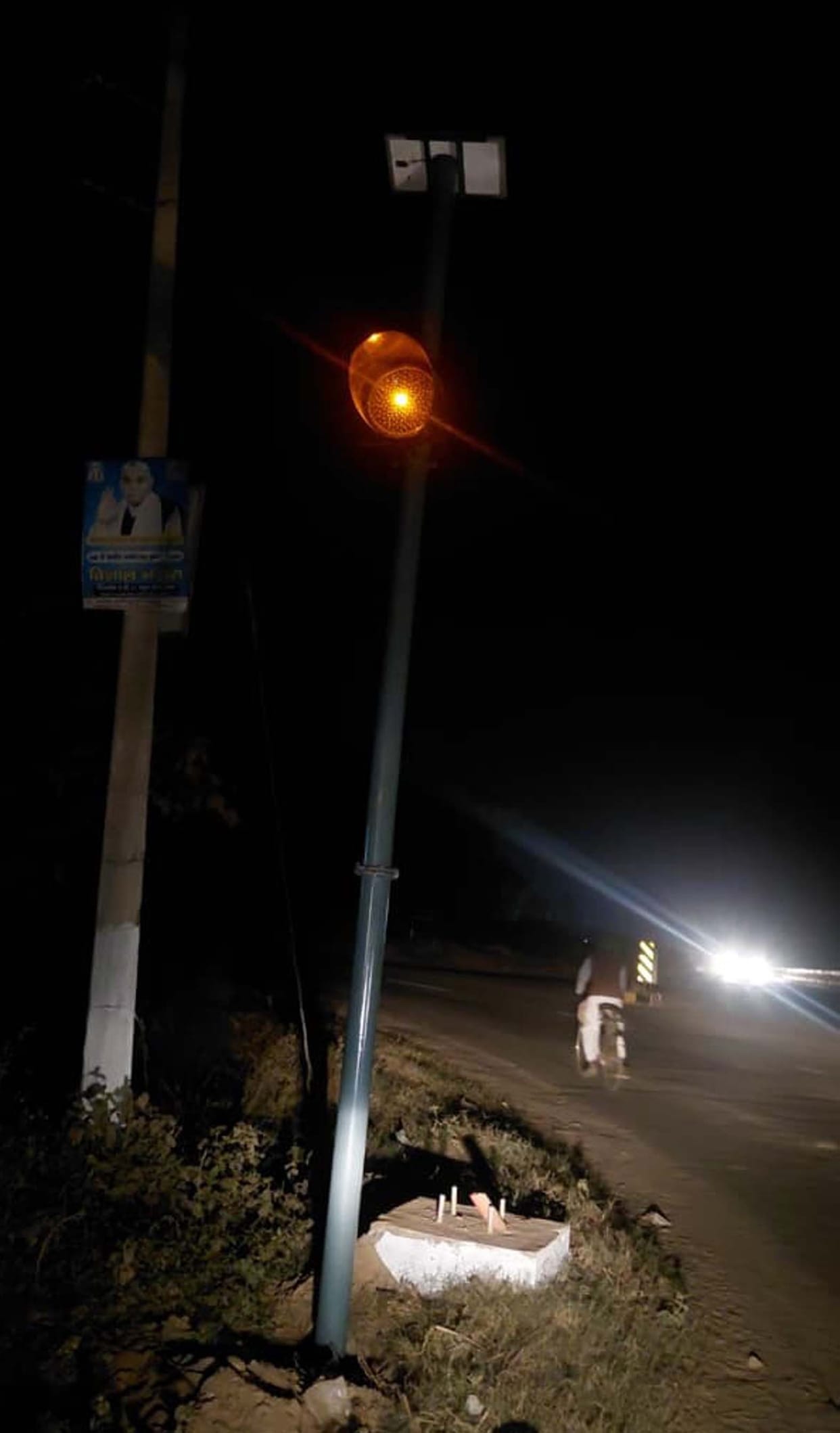 Blink lights installed at Sant Namdev Chowk in Sadhaura