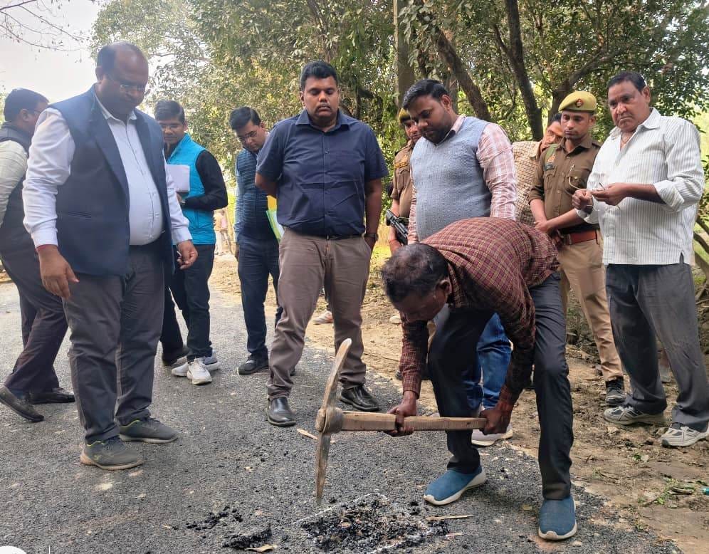 The road was dug up and samples were sent for testing.