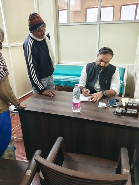 133 patients were examined in the camp