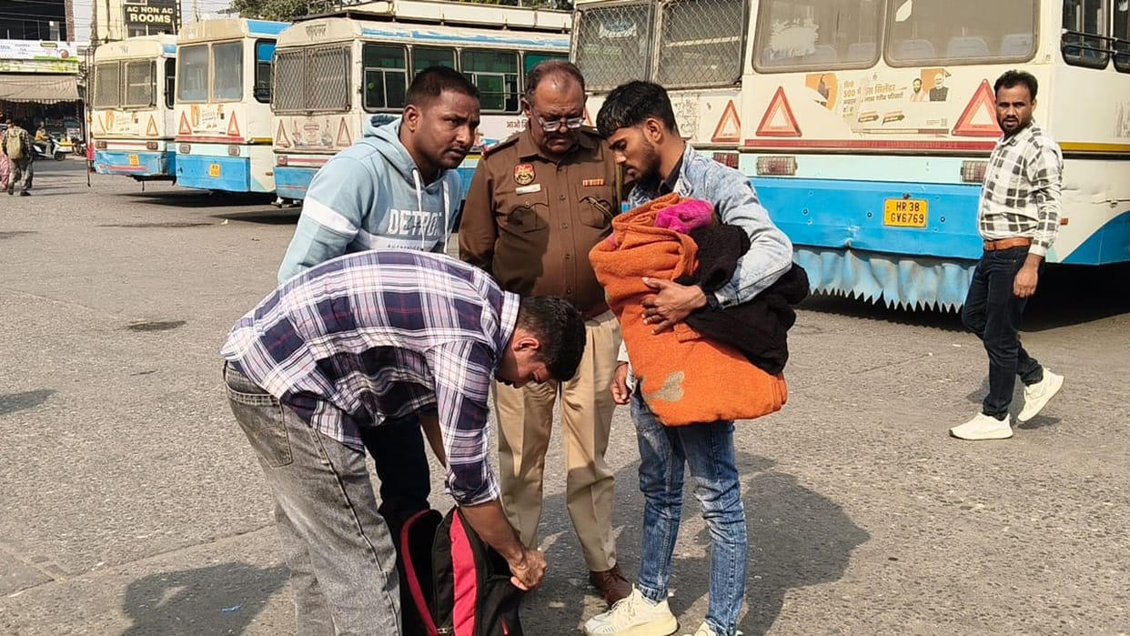 CIA conducts investigation at bus stand after robbery in Karnal