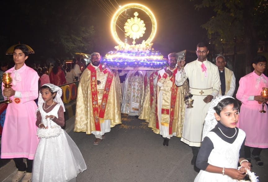 The Christian community celebrated the festival of Jesus Christ the King with great pomp and show.