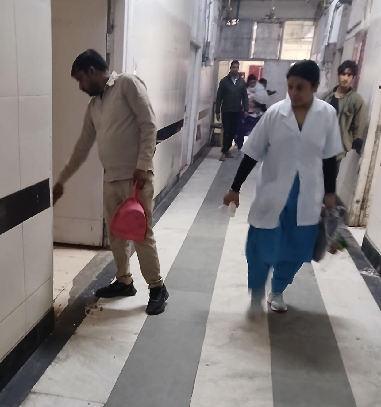The cleanliness of the wards improved after the visit of officials to PGI.