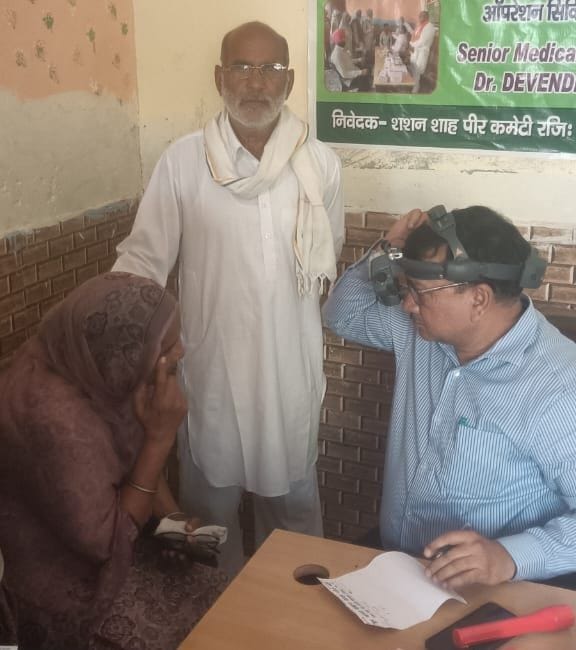 Eye surgery of patients after the screening camp