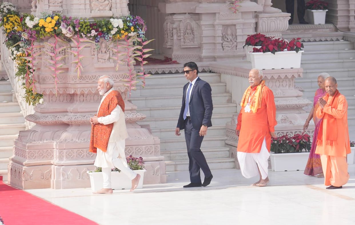 Ramnagari remained under tight security, the venue was surrounded by SPG commandos