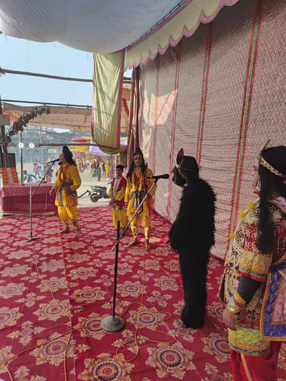 The audience was mesmerized by the enactment of the Angad-Ravana dialogue.