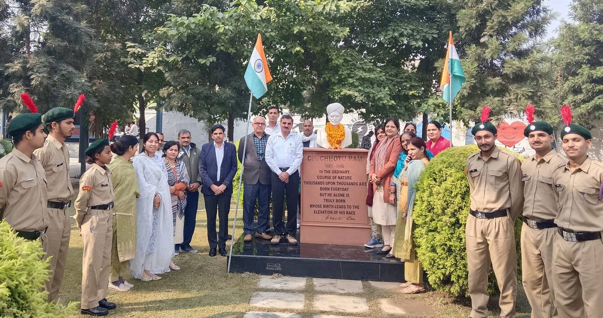 Inspired to adopt the ideals of Sir Chhotu Ram