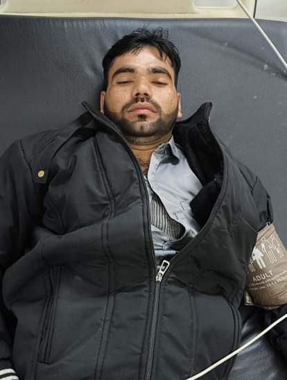 The young man's mobile, ring and cash were stolen after inhaling intoxicants.