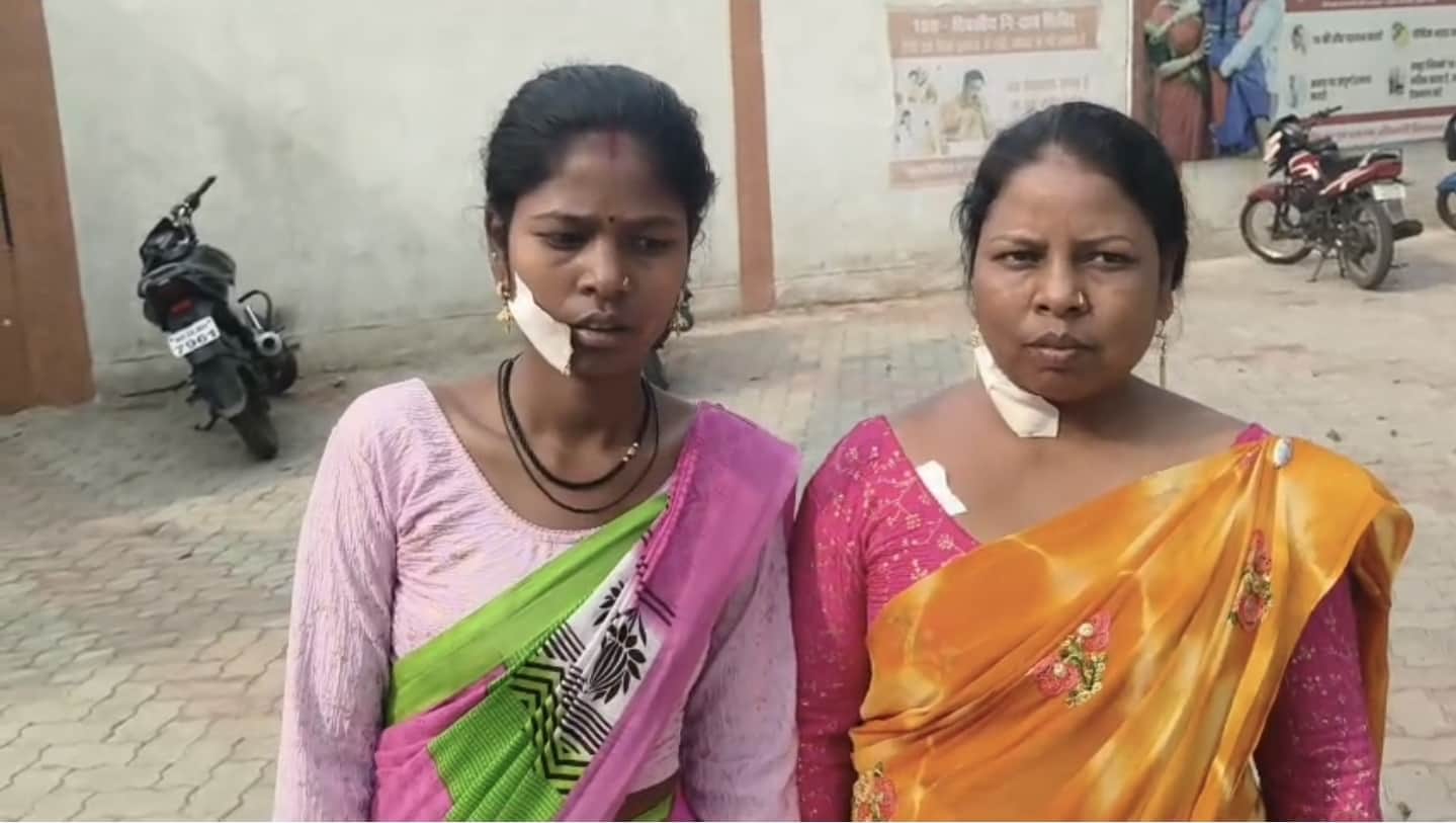 घायल हुई बहने