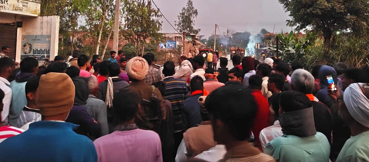 People took to the streets to protest against illegal mining