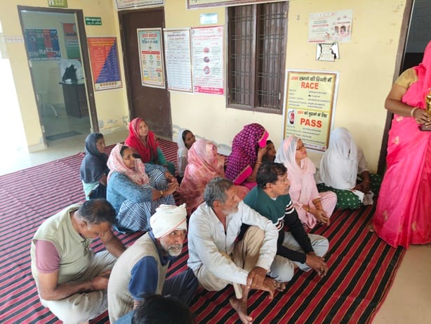 Information about life insurance was provided to the villagers.