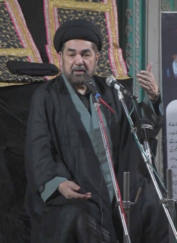 Mourners immersed in grief over the martyrdom of Hazrat Fatima