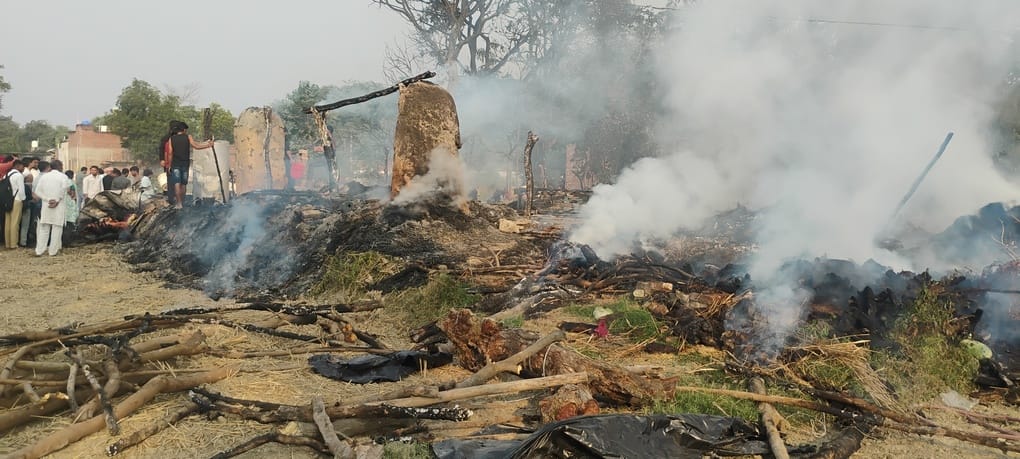 Cylinder explodes in residential shed, fire spreads to sugarcane field