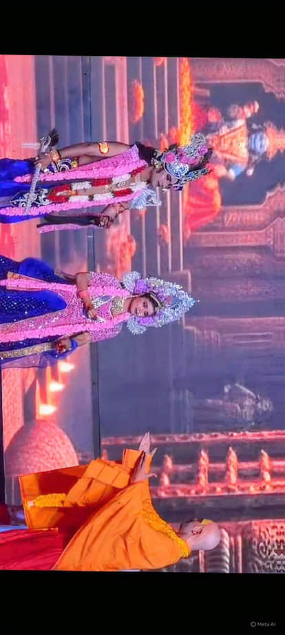 Film actress Padmini Kolhapure brought alive the character of Shri Krishna.Film actress Padmini Kolhapure brought alive the character of Shri Krishna.