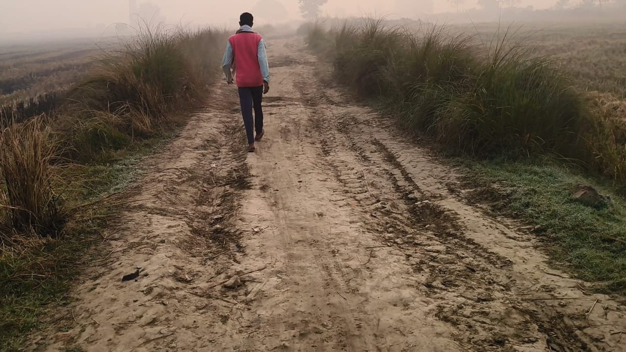 The villagers demanded a road as the trail was a problem.