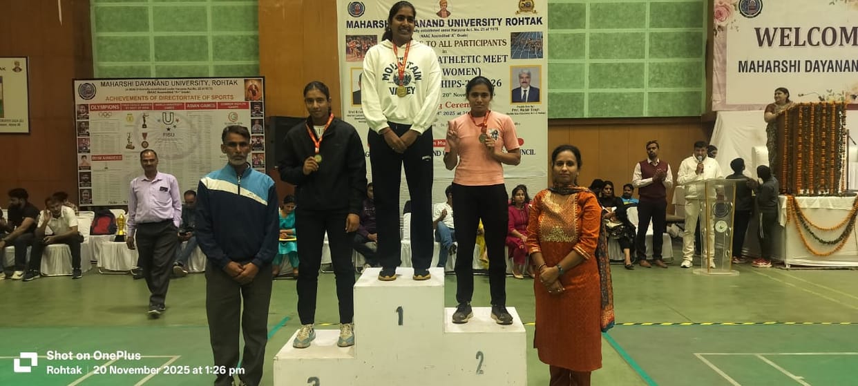 Nidhi won silver in shot put and bronze in discus throw.
