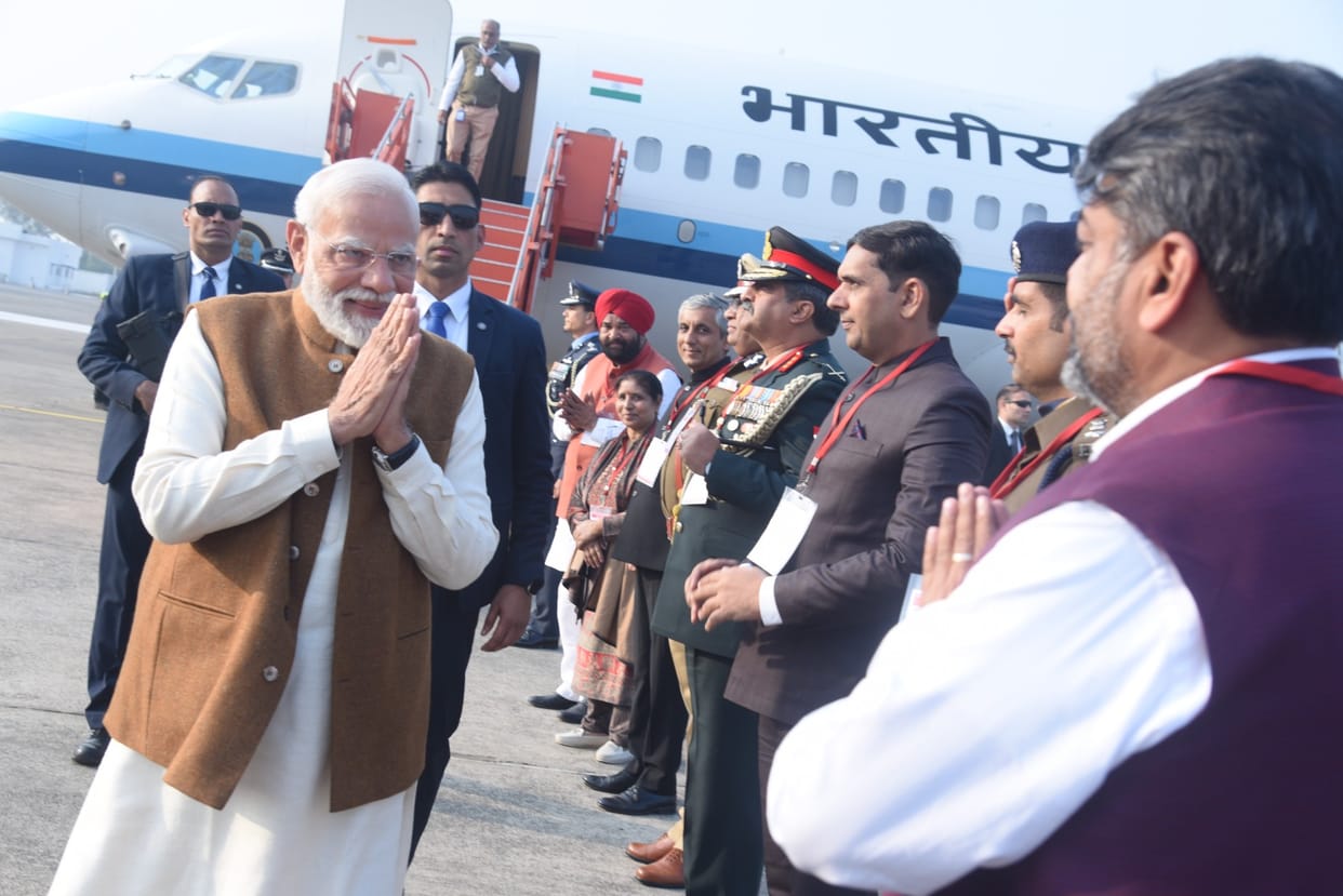 Prime Minister Modi landed on the soil of Ambala for the third time.