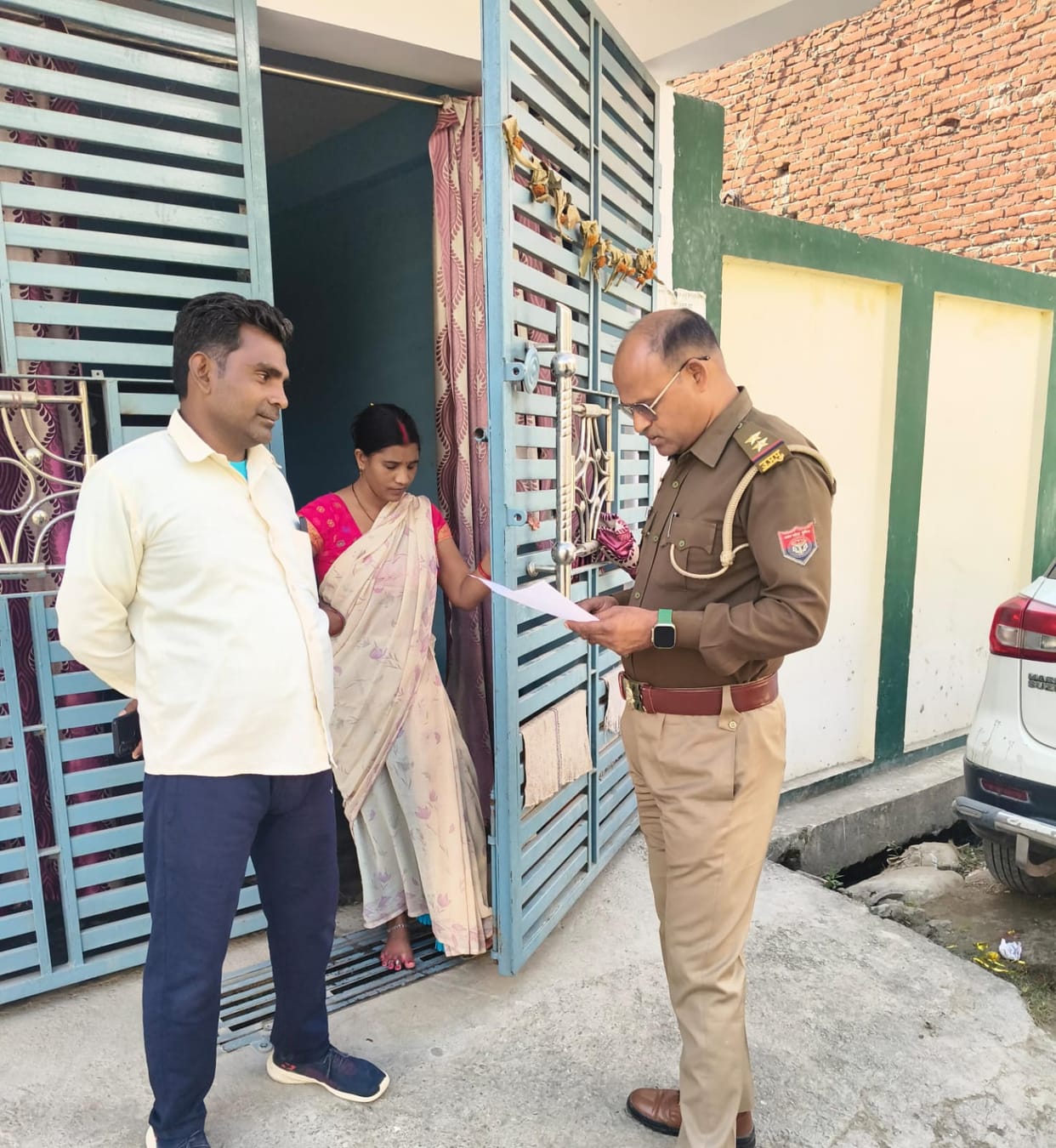 Police verified the tenants and got the information forms filled.