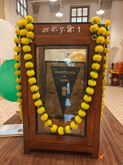 The original copy of the Constitution is kept in Gwalior, MP.