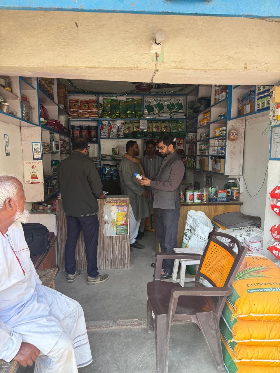 Notice to two shopkeepers, 24 samples of pesticides taken