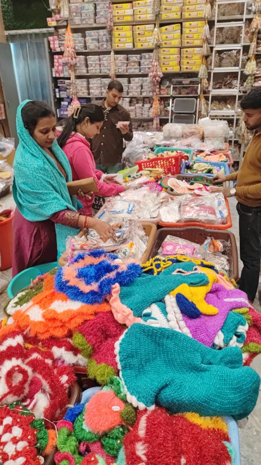 Demand for warm clothes for Gods increases as winter progresses
