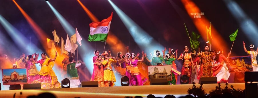 Drone show became the center of attraction