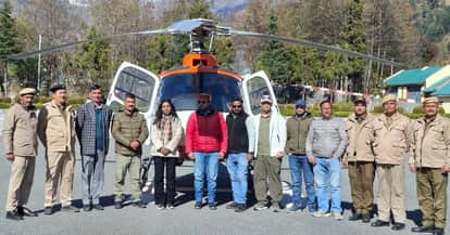 Successful trial of single engine helicopter from Sanjauli to SASE helipad Manali