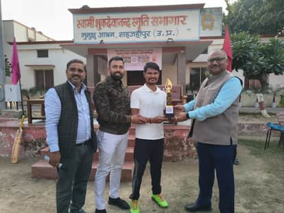 Anil's century, hitting 16 sixes, helped SSMV to victory