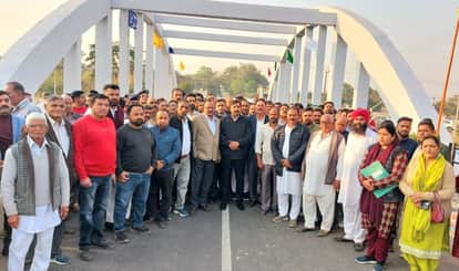 Inaugurated the 'Bow-String Bridge' built at a cost of four crore rupees on Haroli Khad.