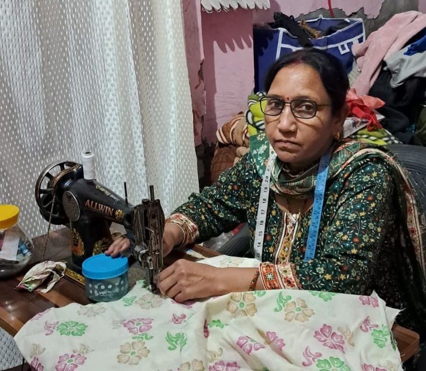 Sewing skills led Murthy to self-employment.