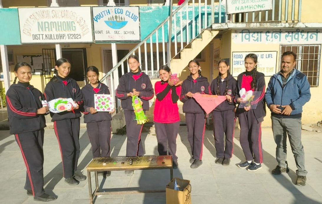 Students showcased their talent in arts and crafts at Namhong School