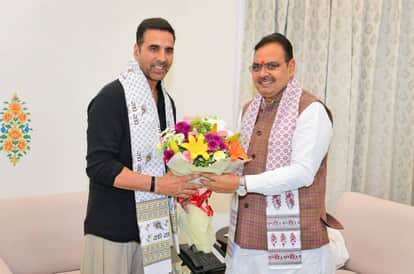 Jaipur News: Actor Akshay Kumar meets CM Bhajanlal Sharma, praises Rajasthan’s progress and hospitality